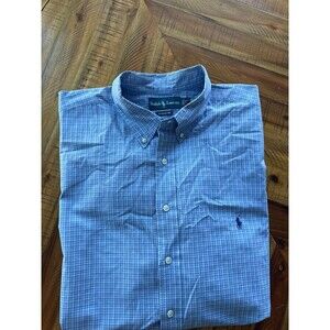 Polo Ralph Lauren Dress Shirt Mens Sz XXL Plaid Checkered